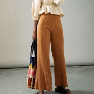 Anthropologie Kass Wide-Leg Sweater Pants